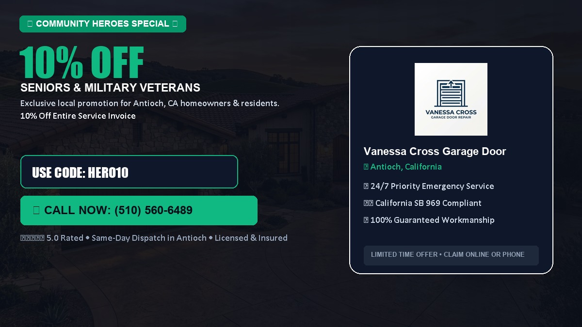 10% OFF Senior Citizens (65+) & Military / Veteran Community Discount in Antioch, CA