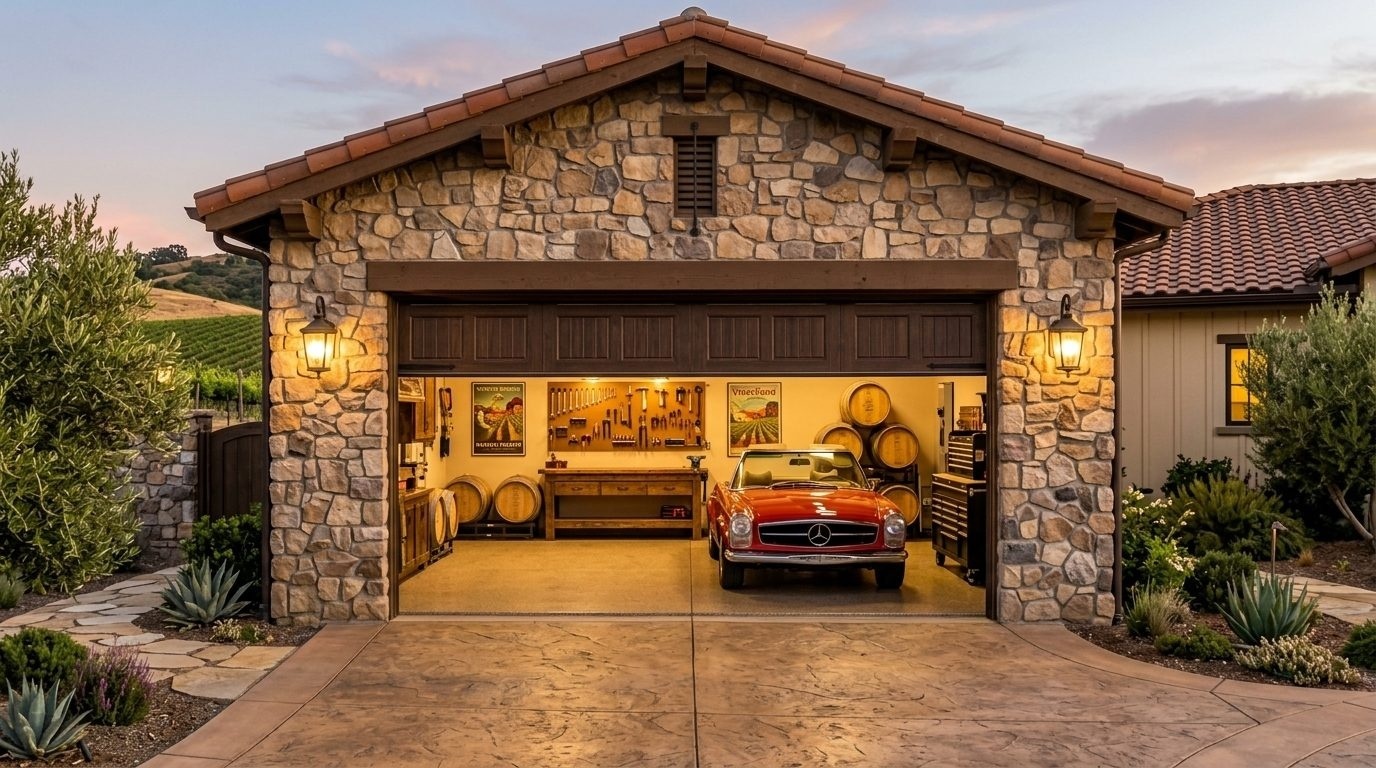 Vanessa Cross Garage Door Repair Garage Door Gliding Open Revealing Warm Illuminated Interior